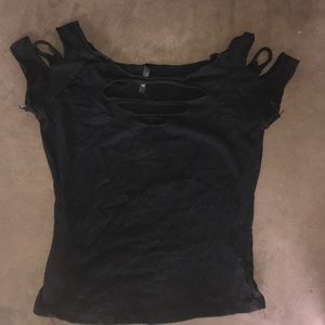 🌟50% OFF!!!! NWOT BLACK CROP TOP!!🌟